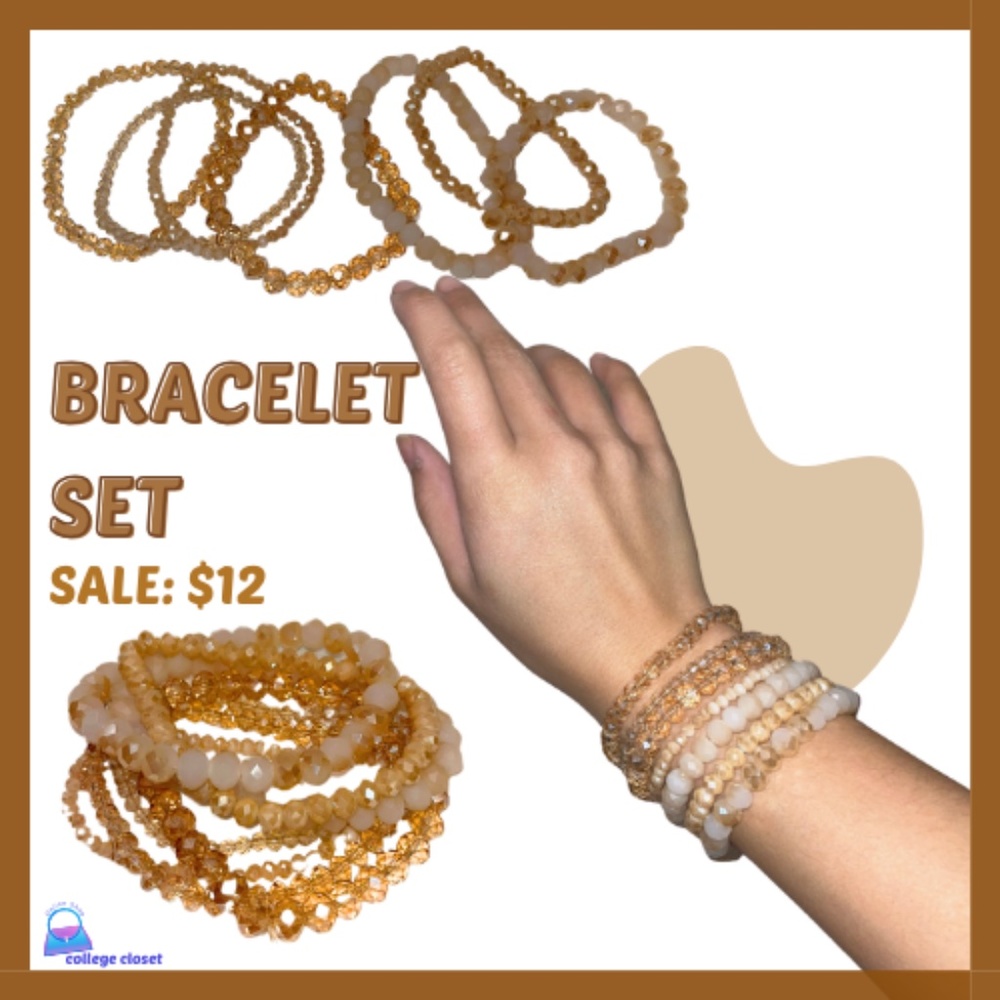 GOLD/ORANGE/YELLOW Bracelet Set